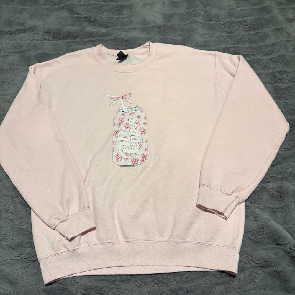 Pink Floral Graphic Sweatshirt - Women